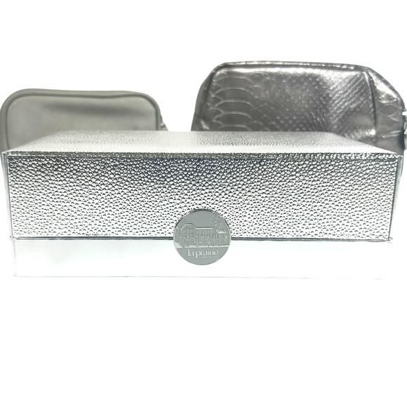 LaPrairie Cosmetic Bags (2) plus LaPrairie Silver Box (1)-Set of 3 - Picture 5 of 10
